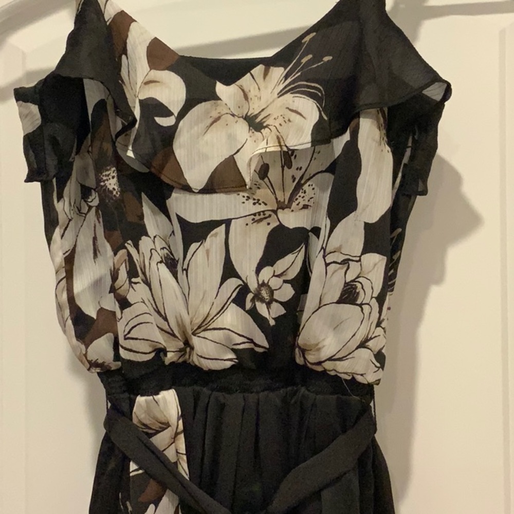 WHBM Lily Print Blouson Dress. Size 0. - Picture 4 of 6